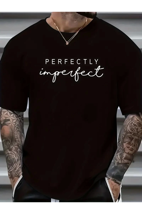 Erkekler Için PERFECTLY Günlük Tişört  - Siyah