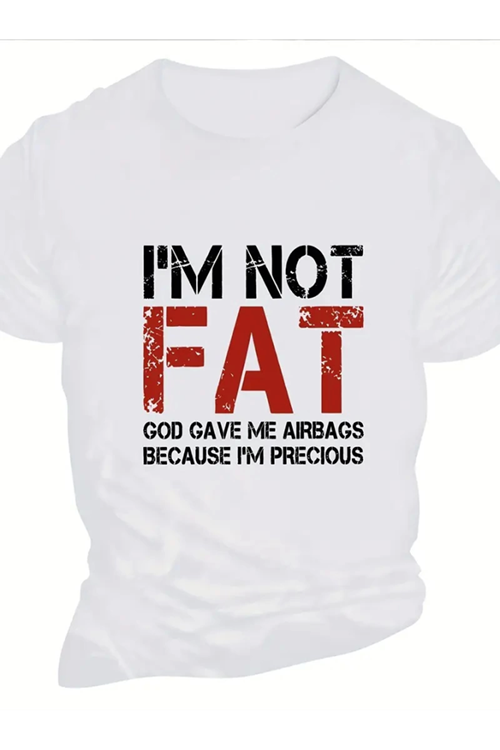 Baskılı Oversize Bisiklet Yaka T-shirt - Beyaz