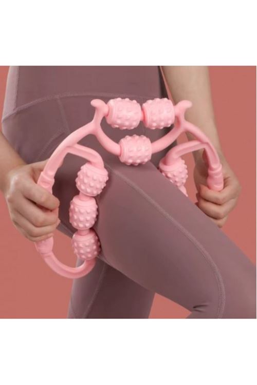 Selülit Masaj Aleti 9 Tekerlekli Lenf Drenaj Rulosu