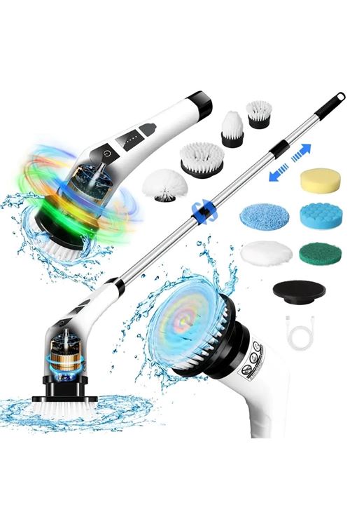 7 in 1 Kablosuz Elektrikli Temizlik Fırçası Seti