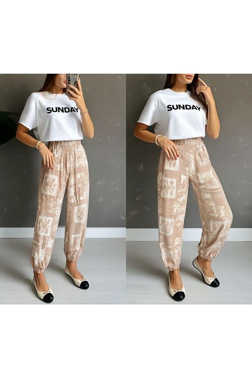 Kadın Desenli Süprem Pantolon