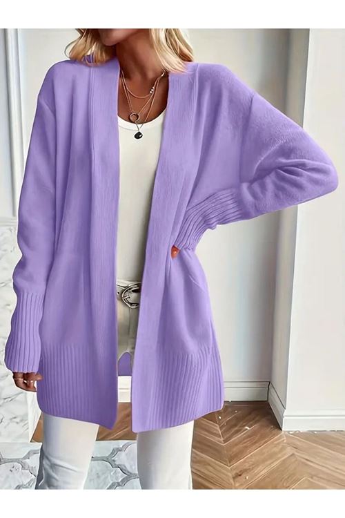 Kadın Uzun Kollu önü Açık Triko Hırka