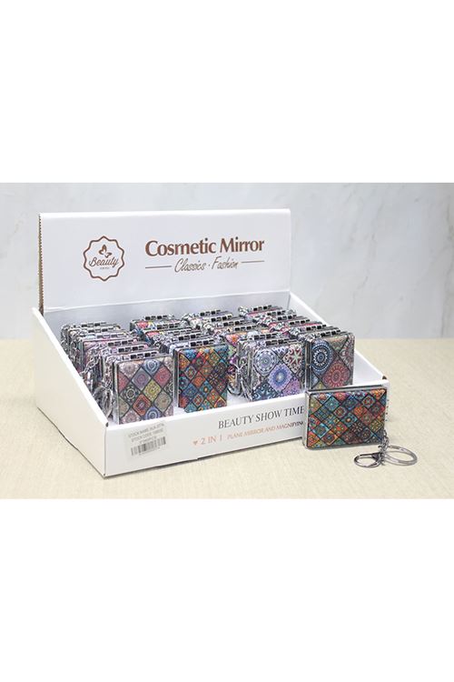 Taşlı El Aynası Anahtarlık Model 9