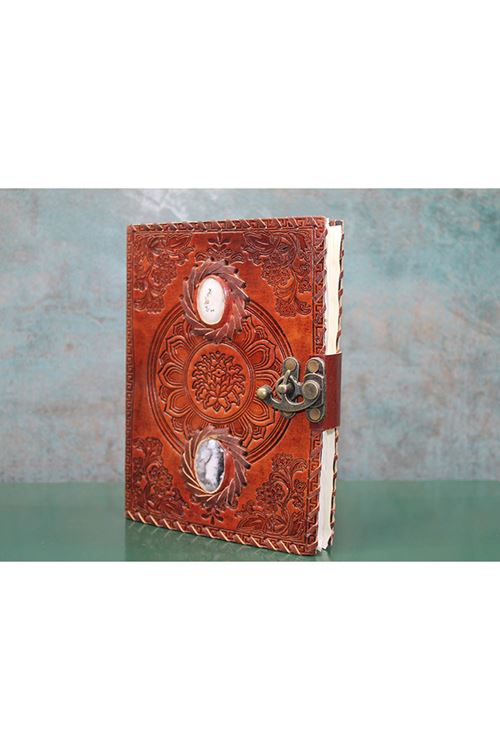 Taşlı Deri Defter Model 2