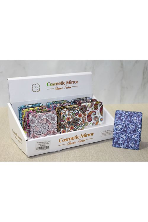 Taşlı El Aynası Dikdörtgen İnce Model 5