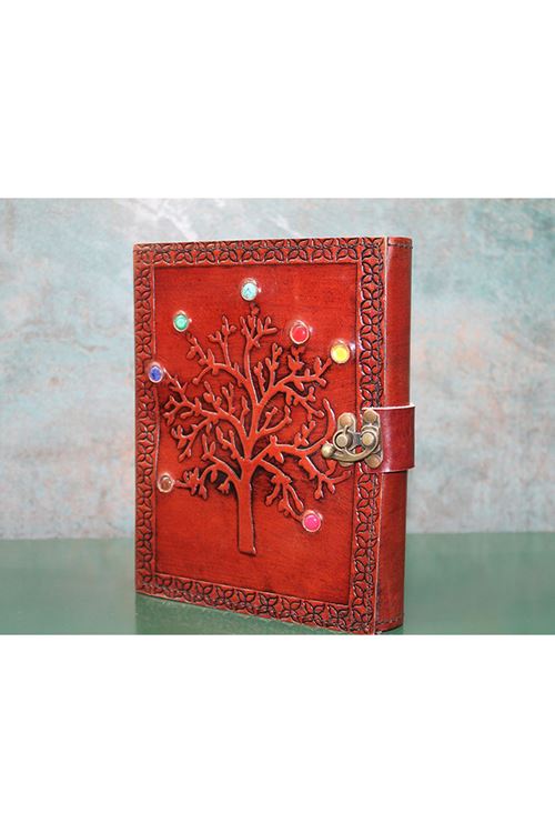 Taşlı Deri Defter Model 6