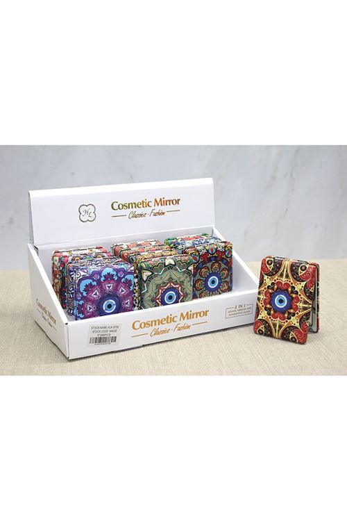 Taşlı El Aynası Dikdörtgen Kalın Model 2