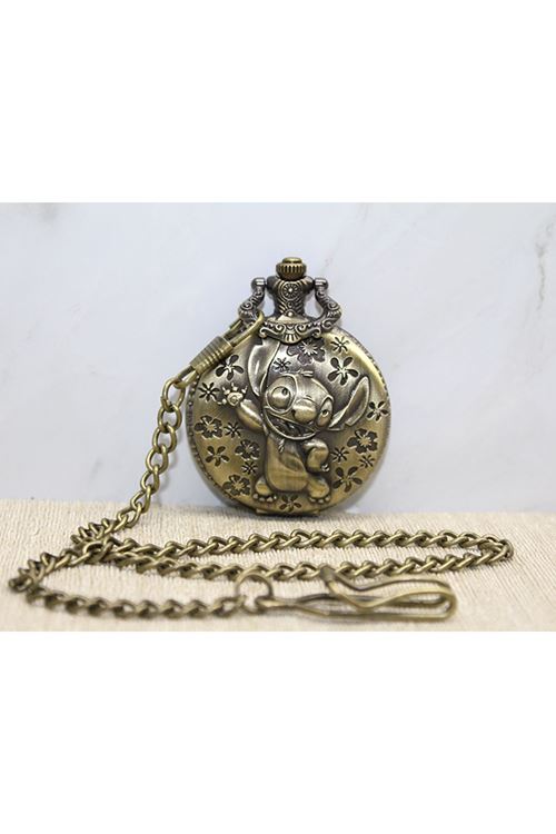 Stitch Tasarımlı Köstekli Saat