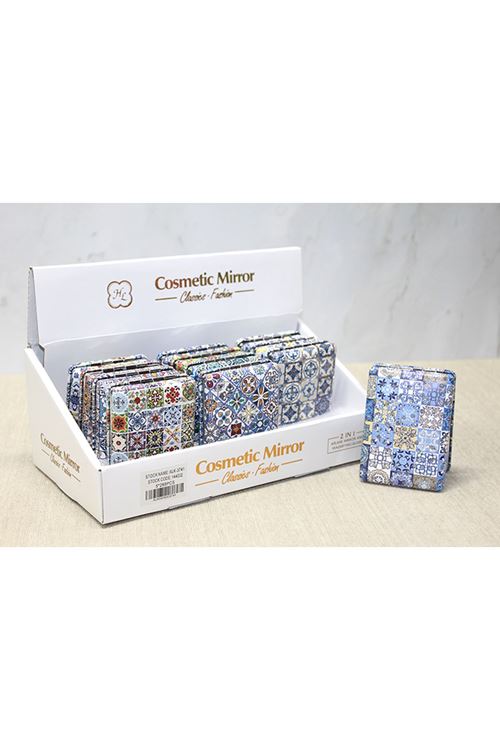 Taşlı El Aynası Dikdörtgen Kalın Model 3