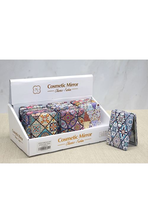 Taşlı El Aynası Dikdörtgen Kalın Model 6