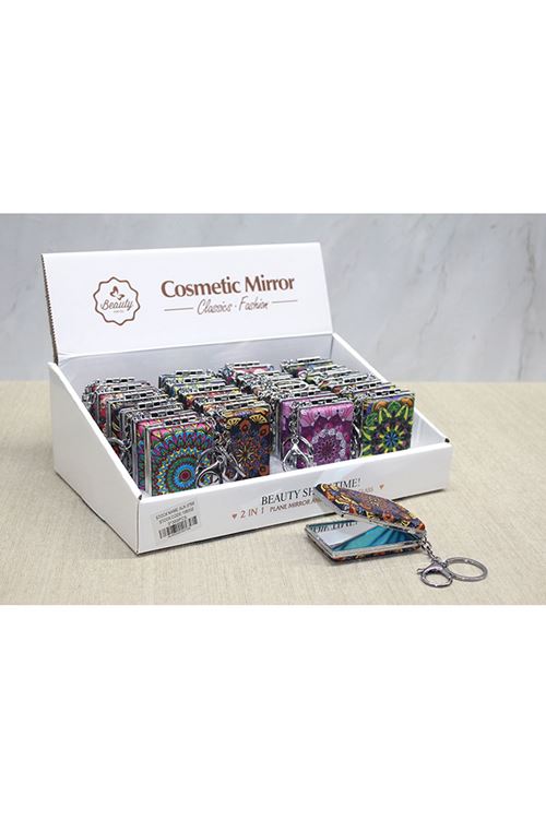 Taşlı El Aynası Anahtarlık Model 3