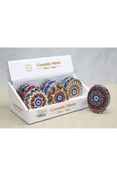 Taşlı El Aynası Oval İnce Model 5