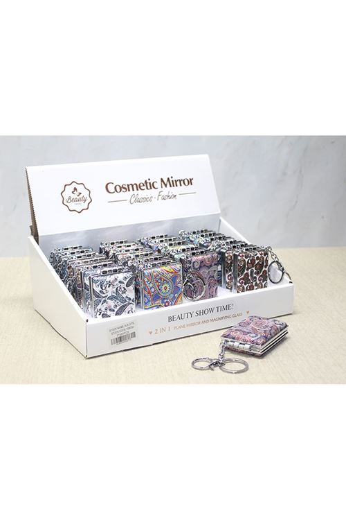 Taşlı El Aynası Anahtarlık Model 7