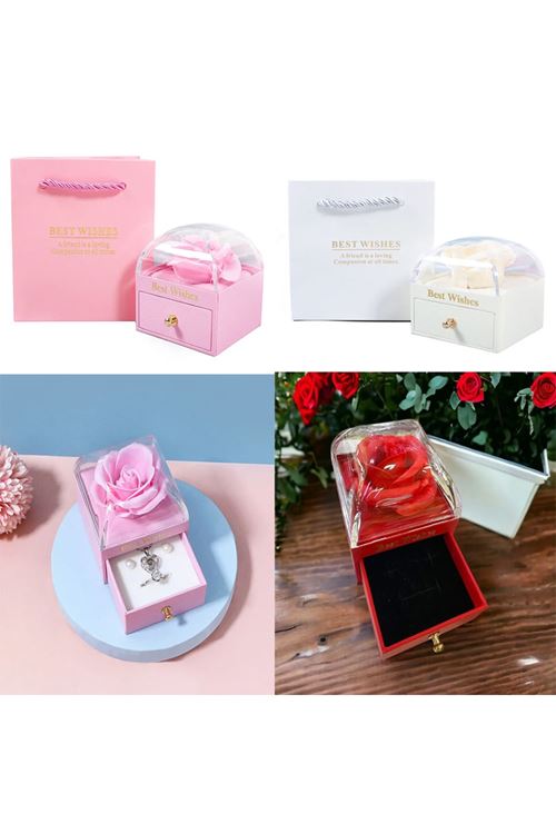 Sonsuzluk Gül Tasarımlı Takı Kutusu