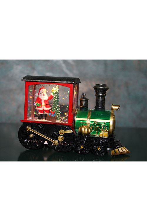 Trenli Yılbaşı Işıklı Kar Küresi Model 1