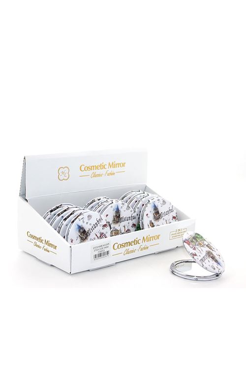 Taşlı İstanbul Tasarımı El Aynası İnce Model 2