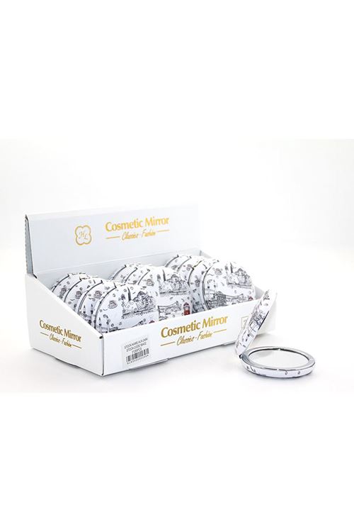 Taşlı İstanbul Tasarımı El Aynası Kalın Model 7