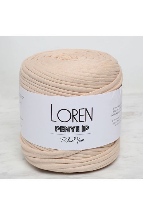 Loren Penye Kumaş El Örgü İpi Açık Sarı - 19 - 34477