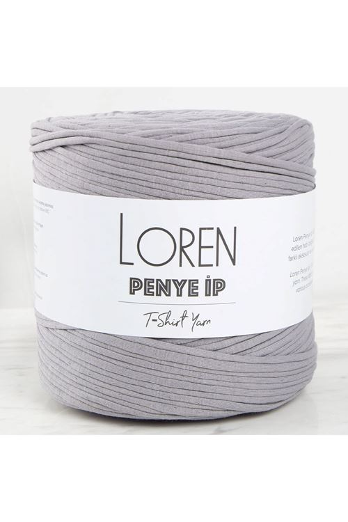 Loren Penye Kumaş El Örgü İpi Gri - 26 - 34483