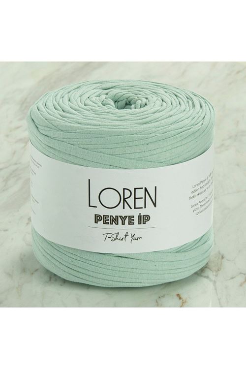 Loren Penye Kumaş El Örgü İpi Açık Yeşil - 76 - 33496