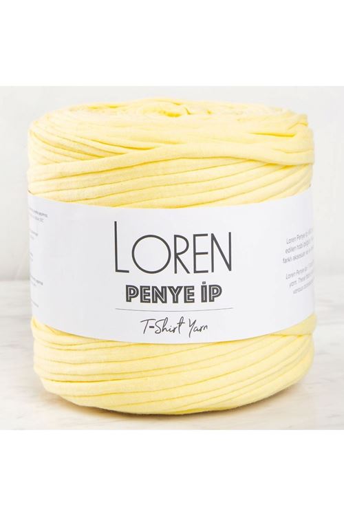 Loren Penye Kumaş El Örgü İpi Bebe Sarı - 44 - 33473