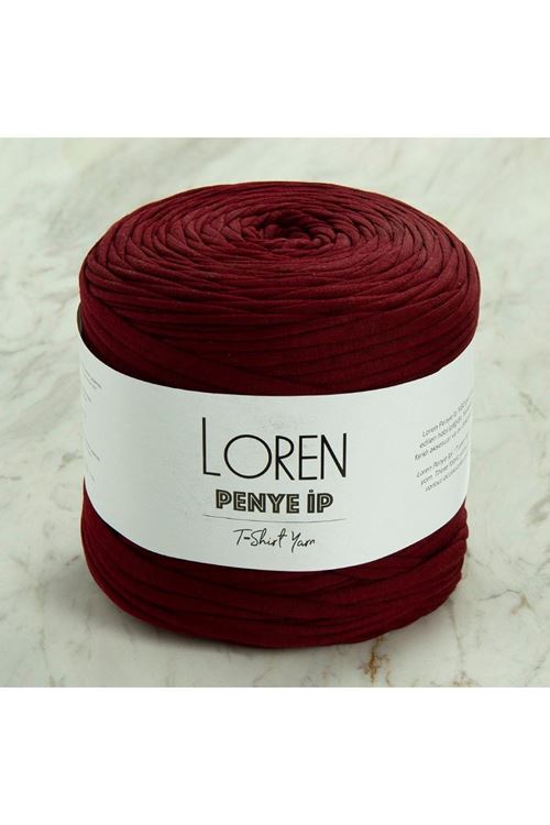 Loren Penye Kumaş El Örgü İpi Bordo - 71 - 33492