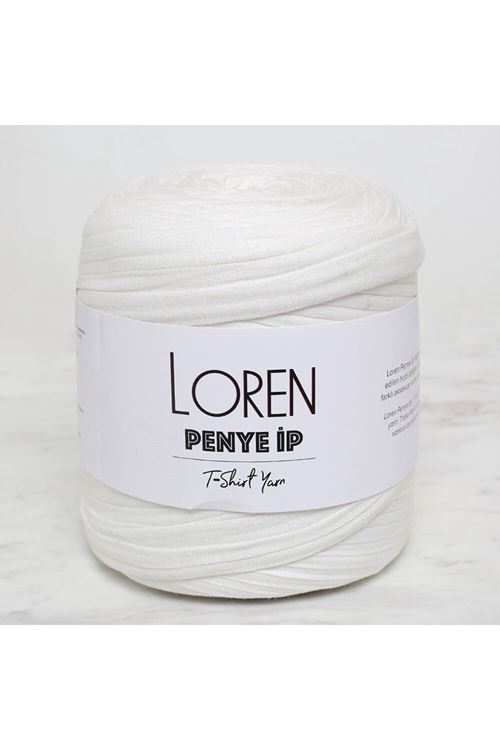 Loren Penye Kumaş El Örgü İpi Açık Krem - 43 - 33472