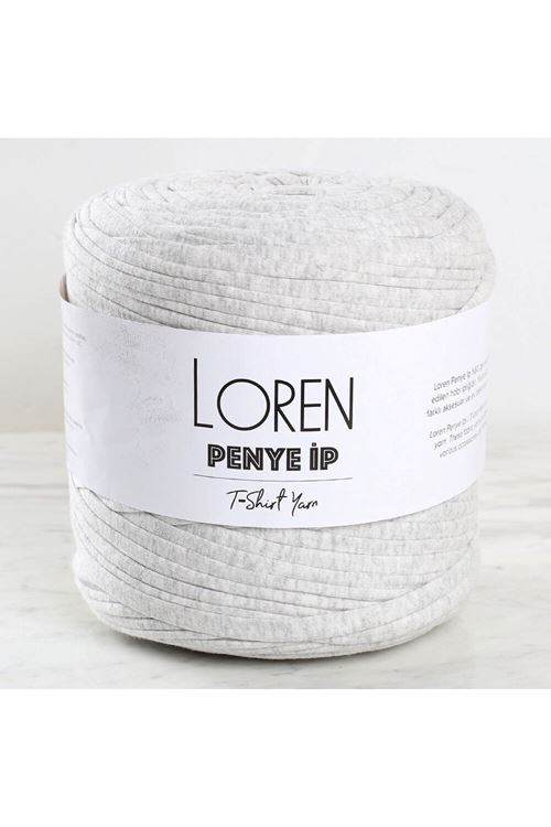 Loren Penye Kumaş El Örgü İpi Kırçıllı Gri - 24 - 33523