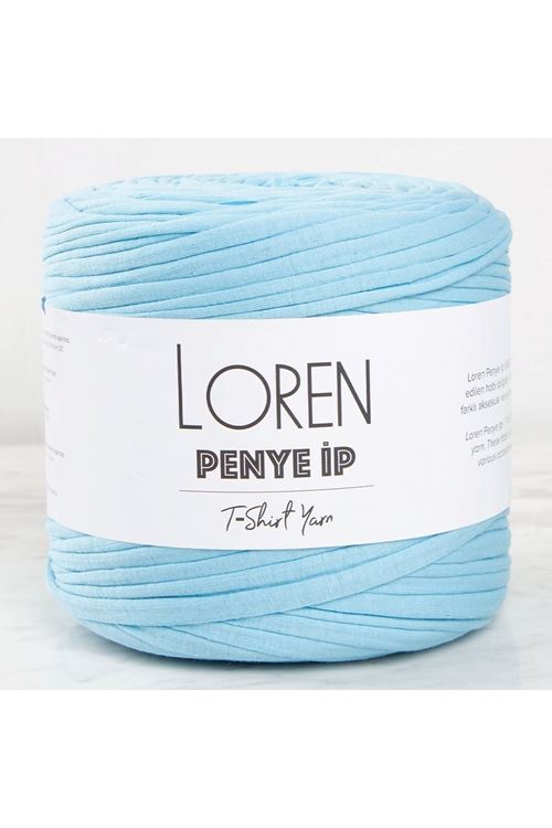 Loren Penye Kumaş El Örgü İpi Turkuaz - 51 - 33477