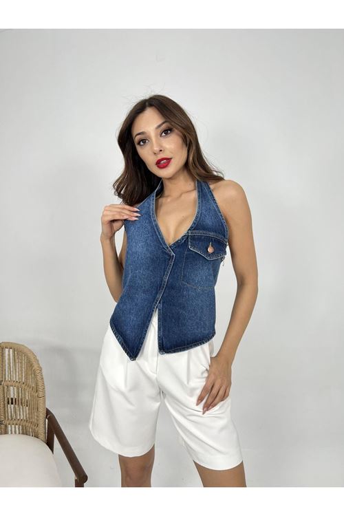 6532 KOT YELEK-MAVİ