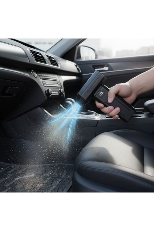 BUFFER® USB Şarjlı Güçlü Hava Üflemeli Toz Temizleyici Araç İçi, Klavye, PC ve Elektronik Cihaz Temizlik Cihazı X8 Jetfan