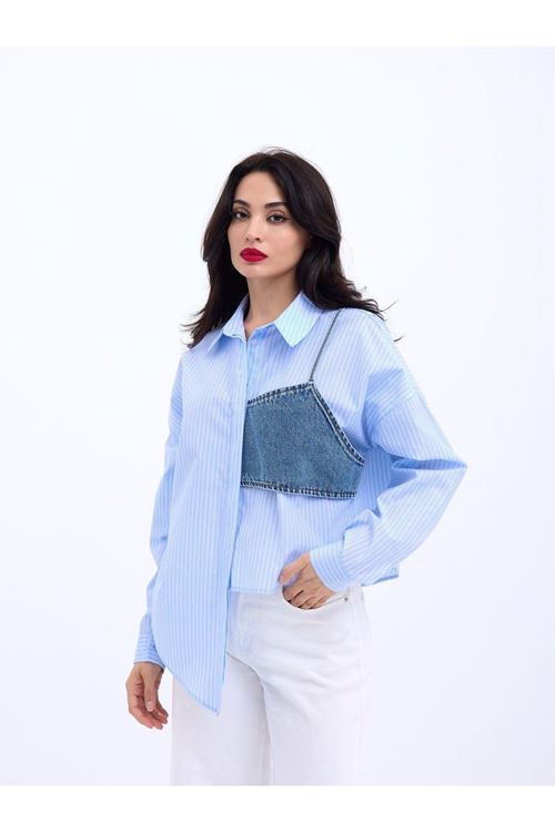 5419 GÖMLEK-SAN DİEGO ÇİZGİLİ