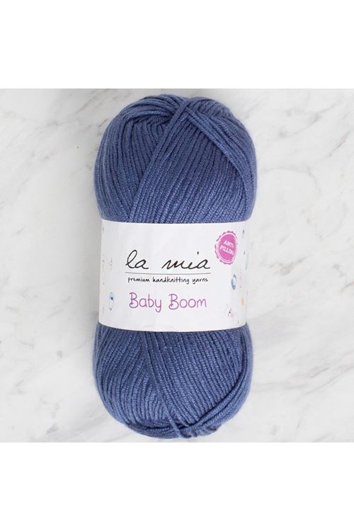 La Mia Baby Boom Havacı Mavi El Örgü İpi - 1533 - 34129