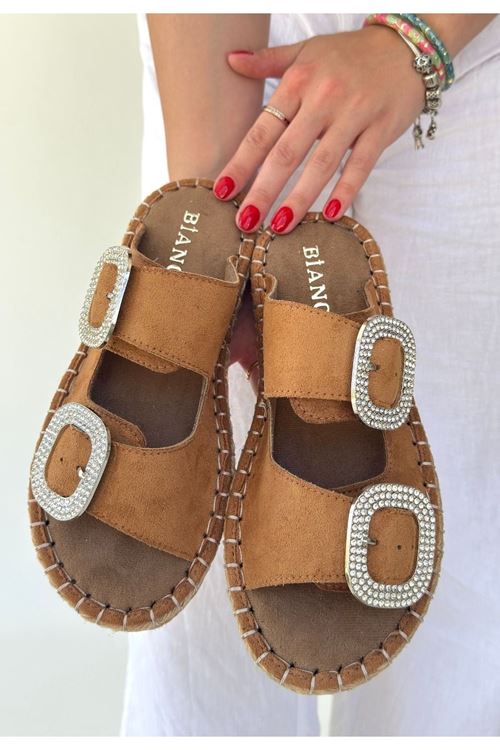 Hertas Vizon Nubuk Tokalı Terlik