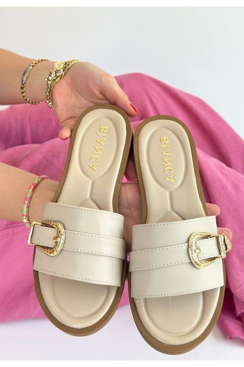 Orja Bej Cilt Terlik