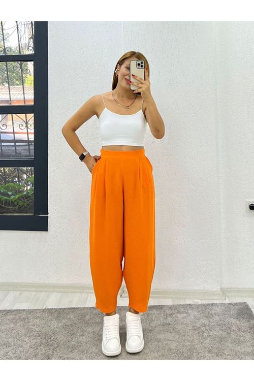 Kadın Yüksek Bel Hürrem Pantolon