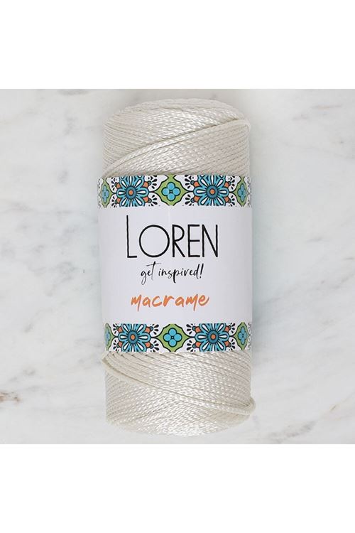 Loren Macrame Krem El Örgü İpi - RM 010 - 34325