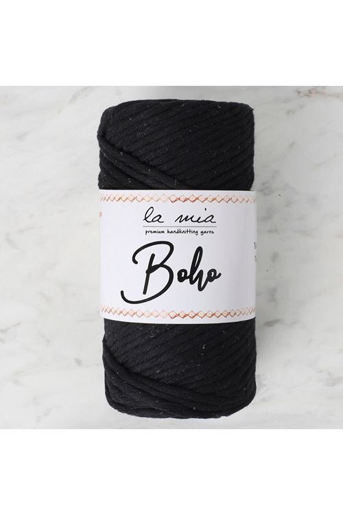 La Mia Boho Siyah Büküm Makrome İpi - L006 - 33997