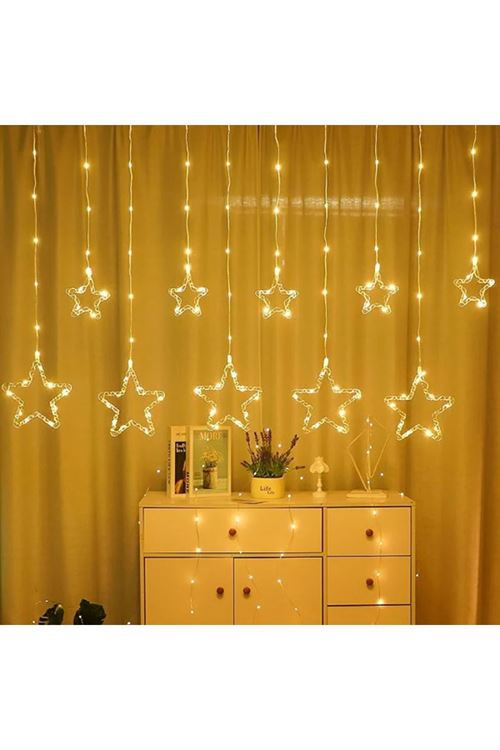 Yıldız Perde Led 10 Saçaklı