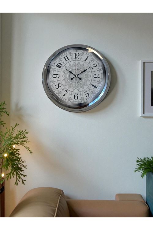 Zentime 40 Cm Krom Elegance Duvar Saati