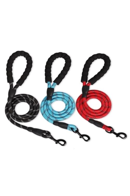 Evcil Hayvan Reflektörlü Fitil Gezdirme Tasması 8 mm x 120 cm