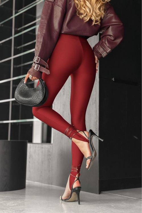 Kadın Yüksek Bel Topuk Altından Geçmeli Dalgıç Tayt