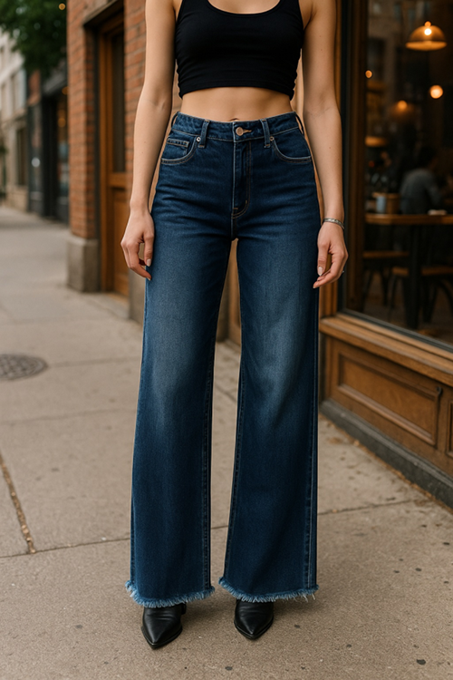 Taş Şerit Detaylı Jean