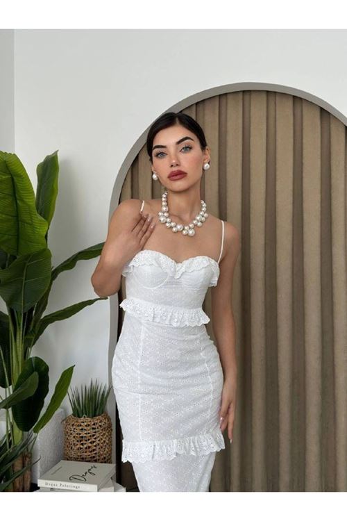 Lere Ip Askılı Elbise