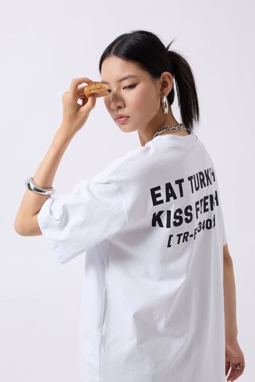 Turkish Sırt Baskılı Oversize T-Shirt