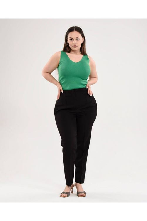 Yüksek Bel Battal Pantolon