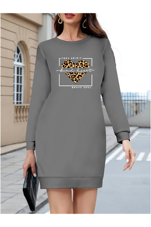 Kadın Uzun Kollu Bisiklet Yaka Desenli Viskon Iki Iplik Bluz