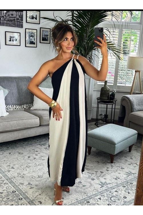 ÇİFT RENKLİ ELBİSE