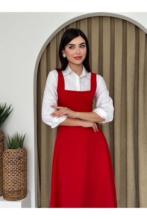 Neapolitan Askılı Elbise