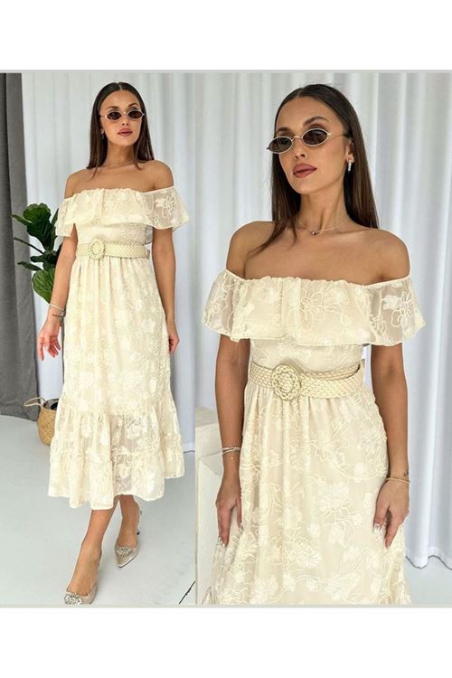 Reget Kemerli Elbise